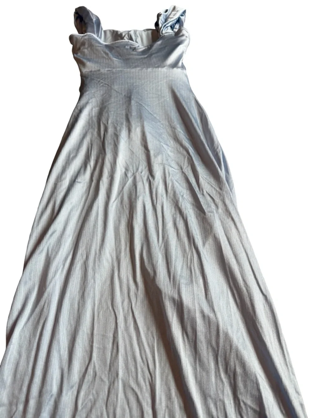 Popilush Shine Off-Shoulder Sculpting Ruched Dress High Slit Size Small NWT - Picture 11 of 14